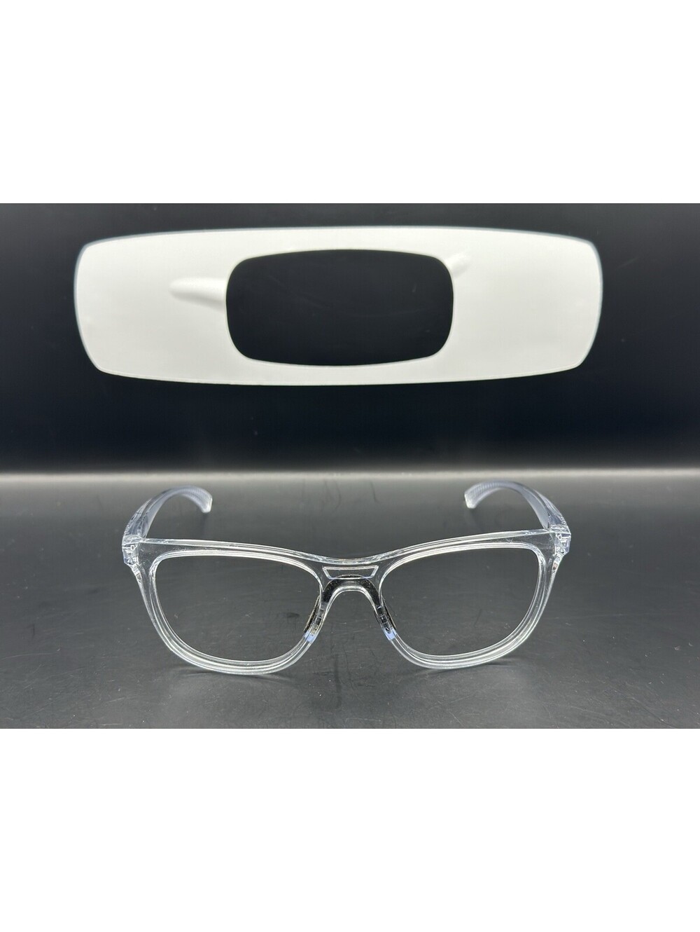 Oakley Leadline Polished Clear Frame (Purple Icon) OO9473-0856